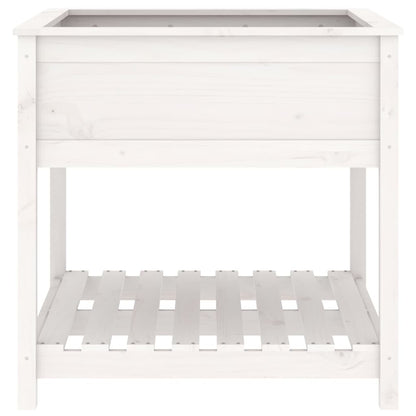 Pflanzkübel Mit Ablage 82,5X82,5X81 Cm Massivholz Kiefer