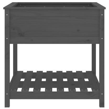Pflanzkübel Mit Ablage 82,5X82,5X81 Cm Massivholz Kiefer