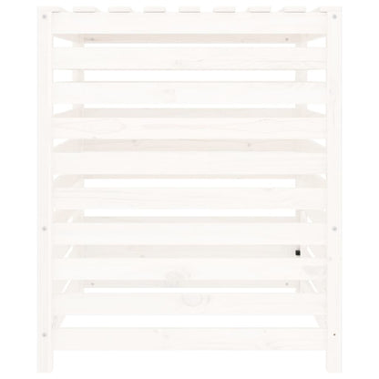 Komposter Weiß 82,5X82,5X99,5 Cm Massivholz Kiefer