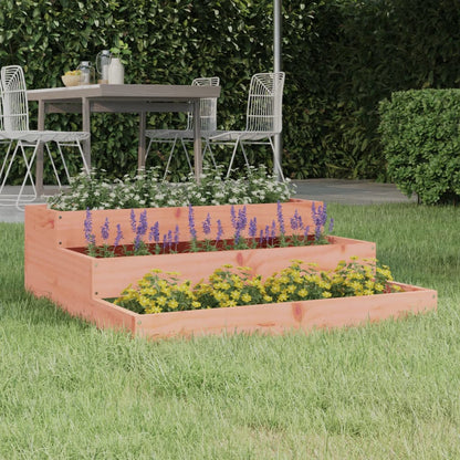 Pflanzkübel 107X107X27 Cm Massivholz Douglasie