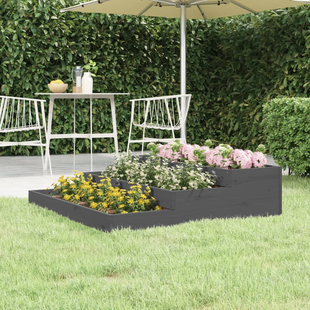 Pflanzkübel 107X107X27 Cm Massivholz Douglasie