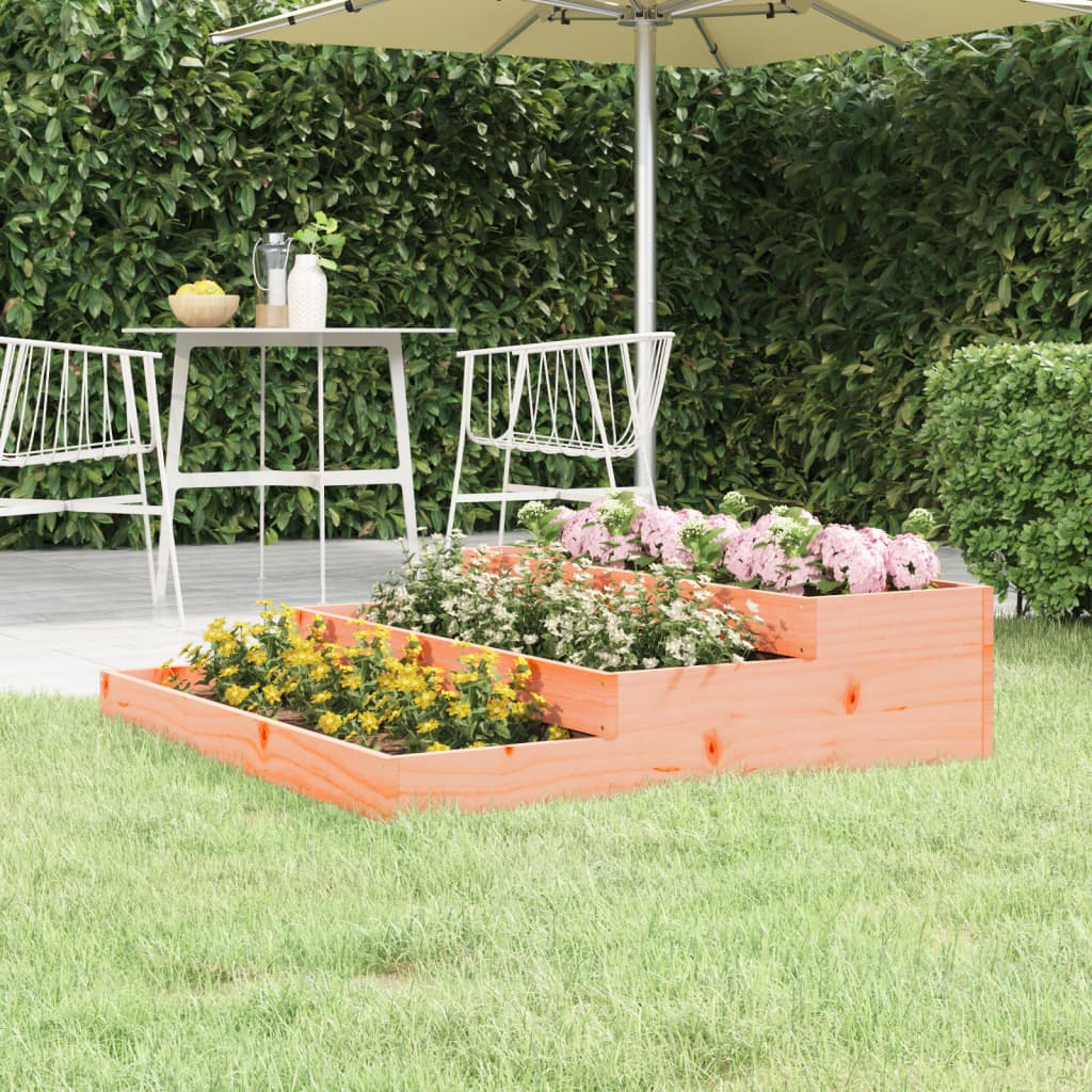 Pflanzkübel 107X107X27 Cm Massivholz Douglasie