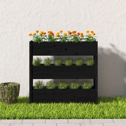Pflanzkübel 112X25X104,5 Cm Massivholz Kiefer