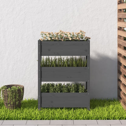 Pflanzkübel 77X25X104,5 Cm Massivholz Kiefer