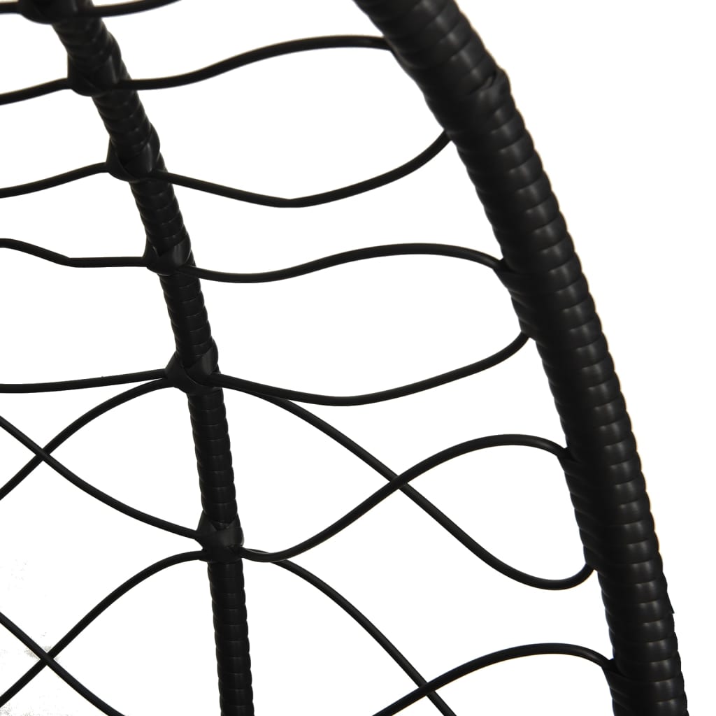 Hängesessel Mit Kissen Poly Rattan & Stahl