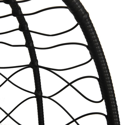 Hängesessel Mit Kissen Poly Rattan & Stahl