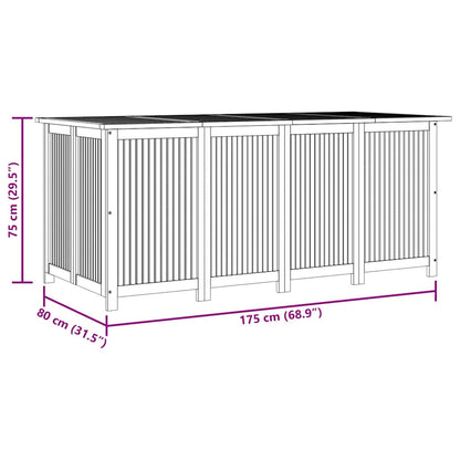 Gartenbox 175X80X75 Cm Massivholz Akazie