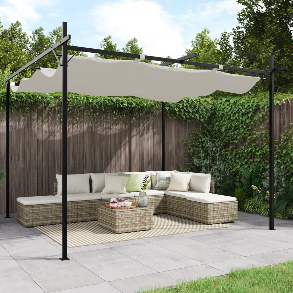 Pergola Mit Schiebedach 395X292X230 Cm