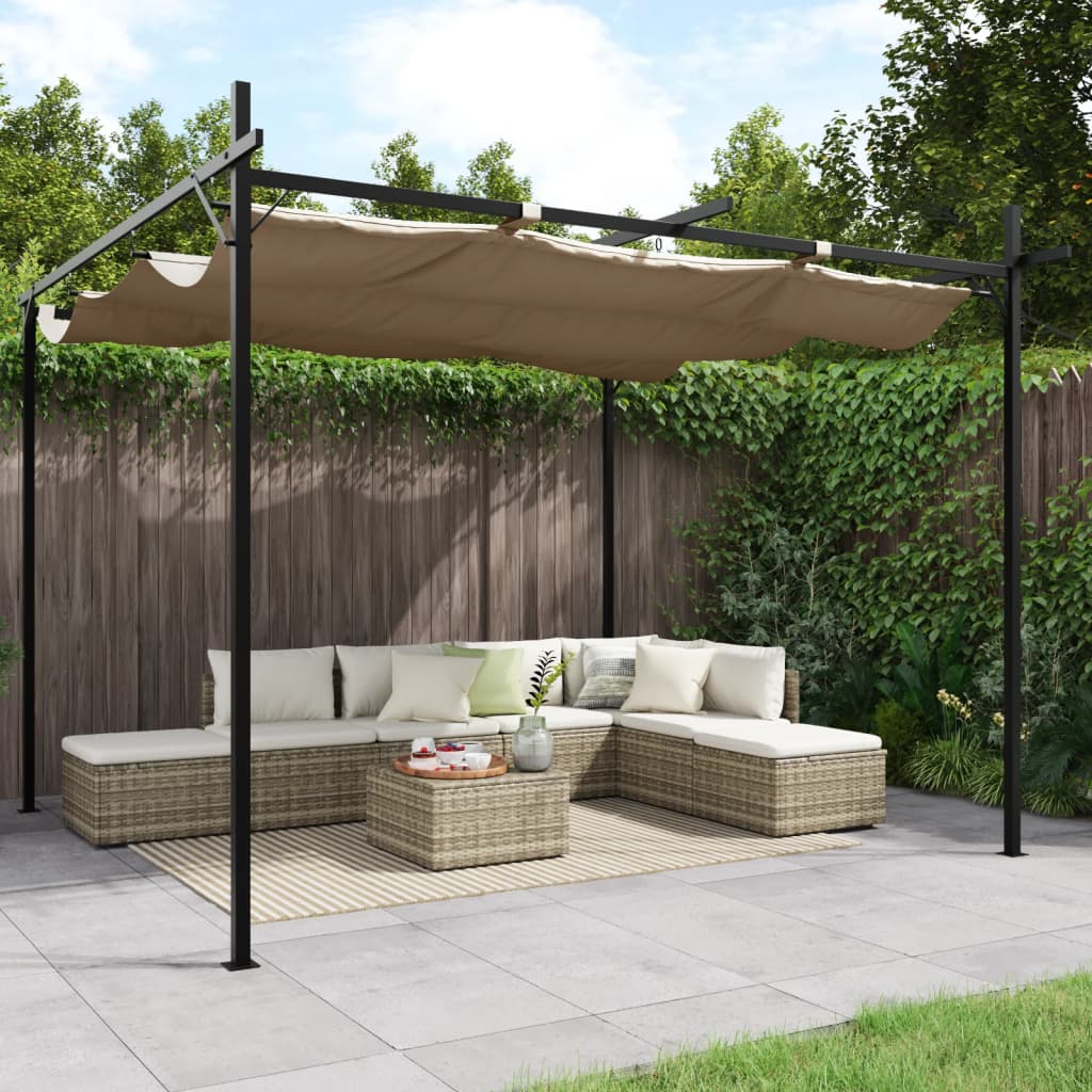 Pergola Mit Schiebedach 395X292X230 Cm