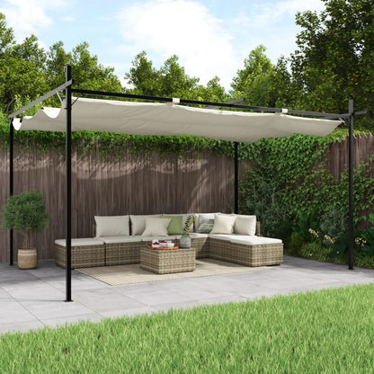 Pergola Mit Schiebedach 395X292X230 Cm