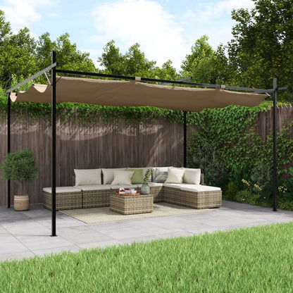 Pergola Mit Schiebedach 395X292X230 Cm