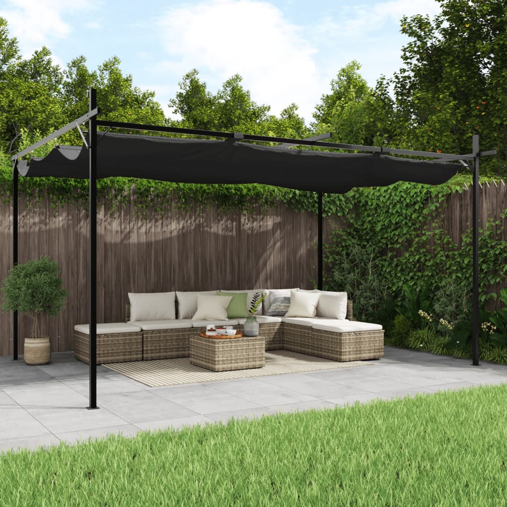 Pergola Mit Schiebedach 395X292X230 Cm