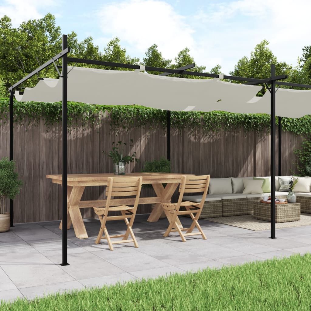 Pergola Mit Schiebedach 395X292X230 Cm