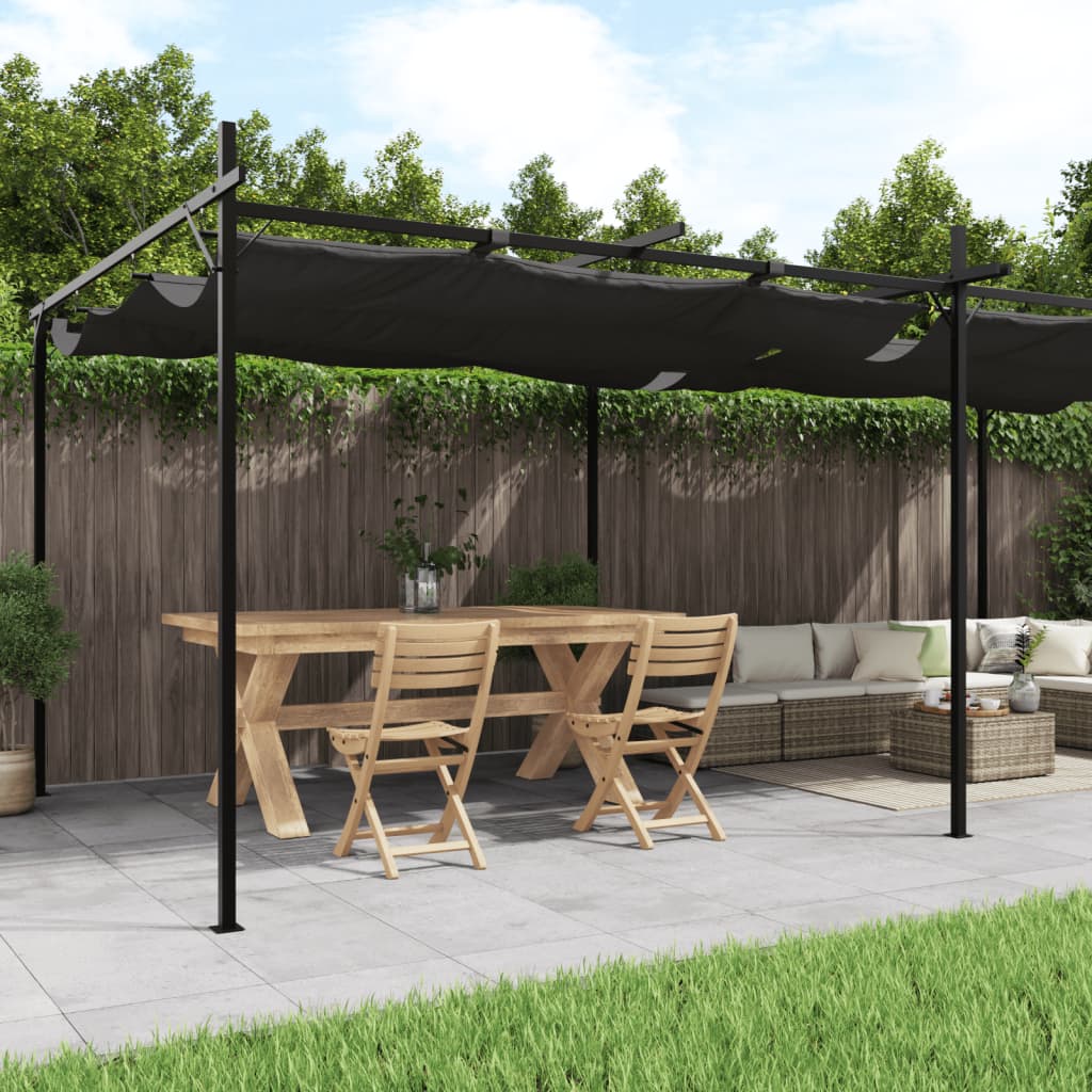 Pergola Mit Schiebedach 395X292X230 Cm