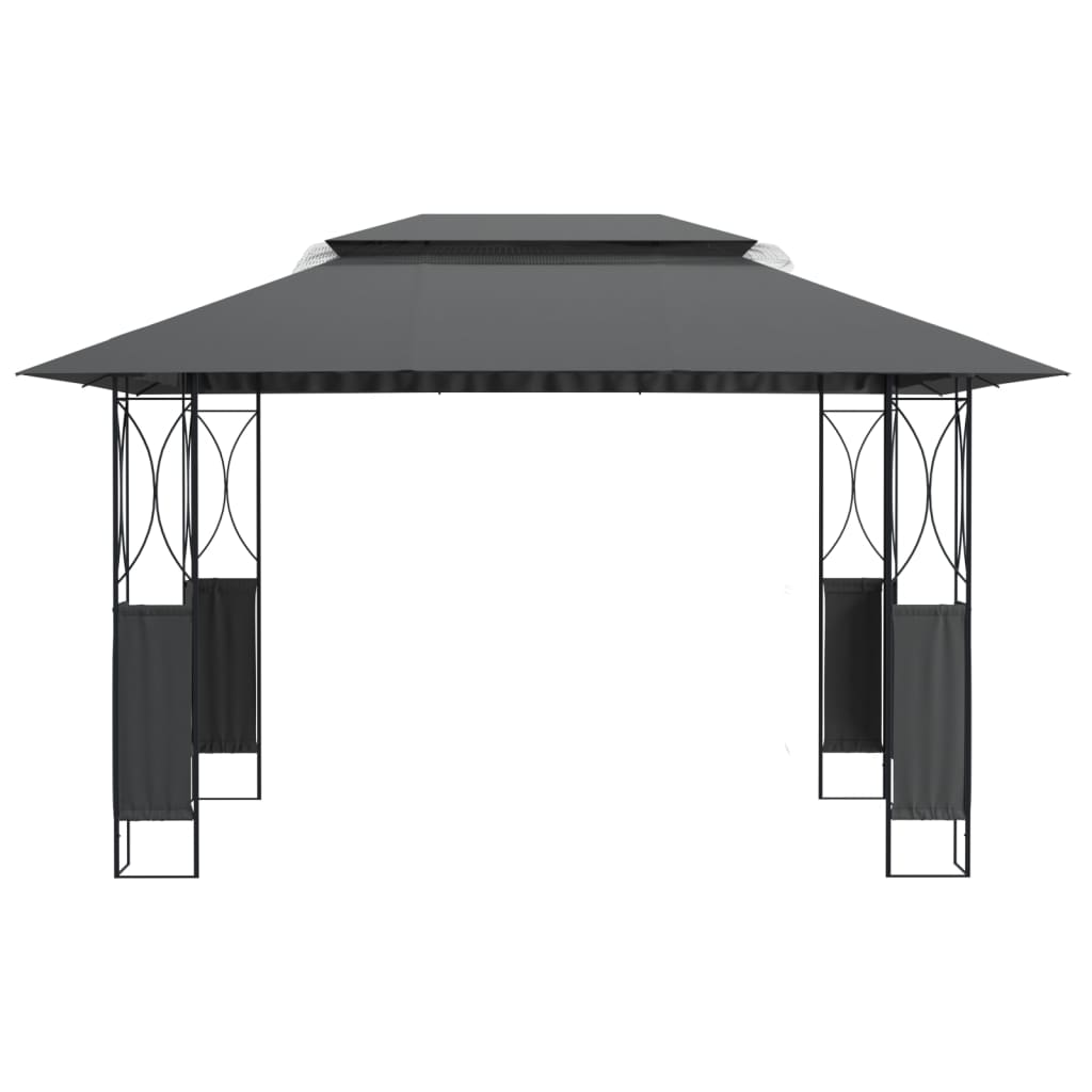 Pavillon Mit Dach Anthrazit Stahl