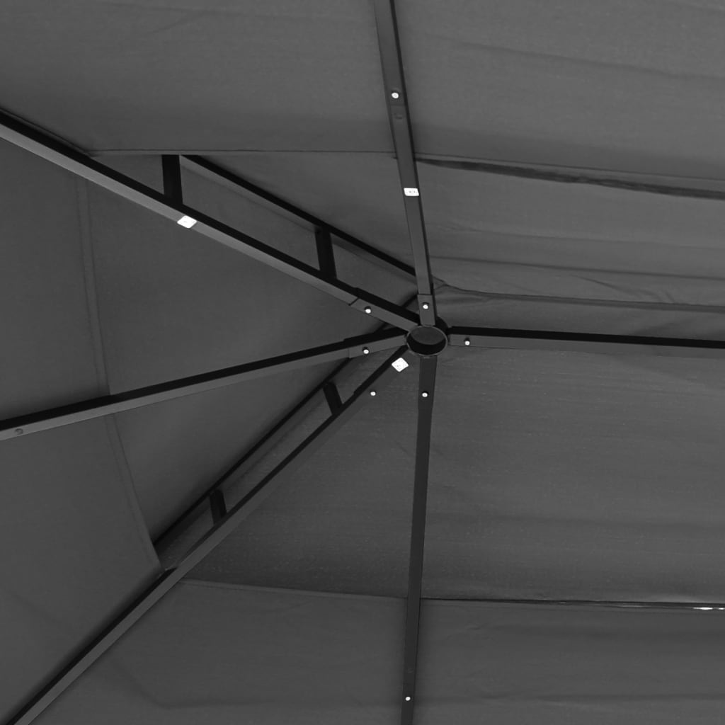 Pavillon Mit Dach Anthrazit Stahl