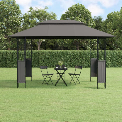 Pavillon Mit Dach Anthrazit Stahl