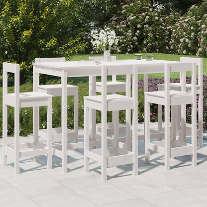 7-Tlg. Gartenbar-Set Massivholz Kiefer