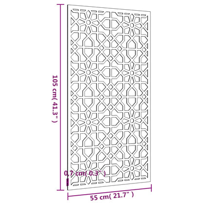 Garten-Wanddeko 105X55 Cm Cortenstahl Maurisches Design