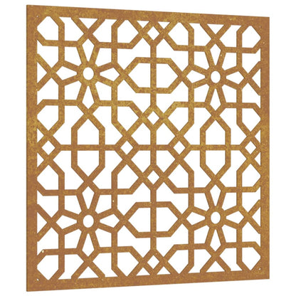 Garten-Wanddeko 55X55 Cm Cortenstahl Maurisches Design