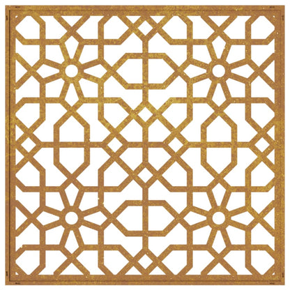 Garten-Wanddeko 55X55 Cm Cortenstahl Maurisches Design