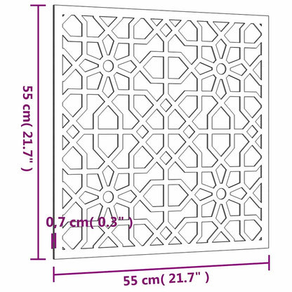 Garten-Wanddeko 55X55 Cm Cortenstahl Maurisches Design