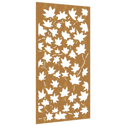 Garten-Wanddeko 105X55 Cm Cortenstahl Ahornblatt-Design