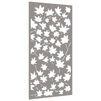 Garten-Wanddeko 105X55 Cm Cortenstahl Ahornblatt-Design
