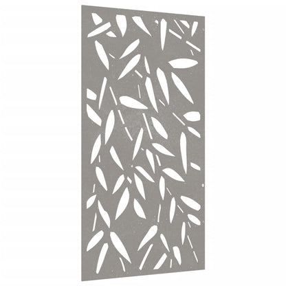 Garten-Wanddeko 105X55 Cm Cortenstahl Bambusblatt-Design