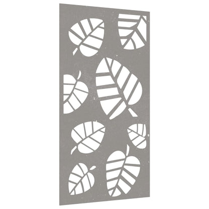 Garten-Wanddeko 105X55 Cm Cortenstahl Blatt-Design