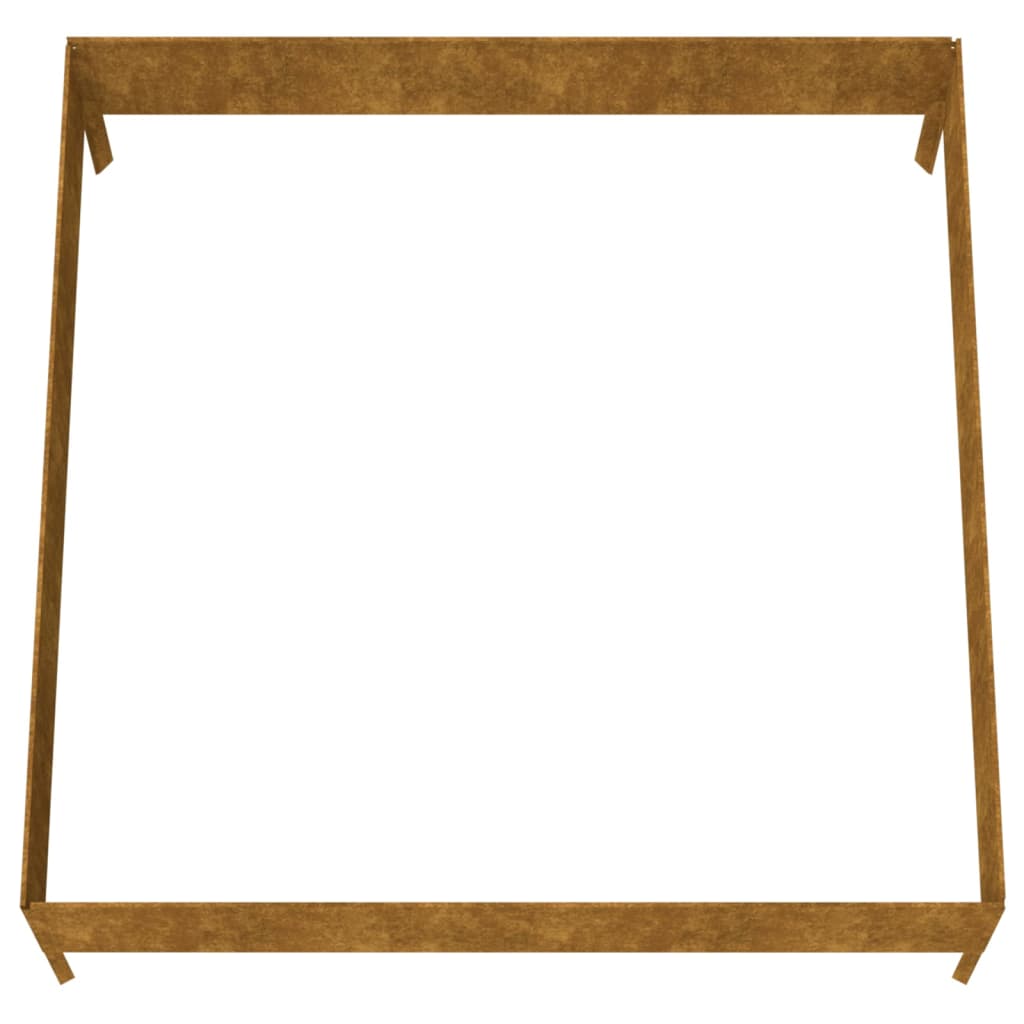 Hochbeet 100X100X33,5 Cm Cortenstahl