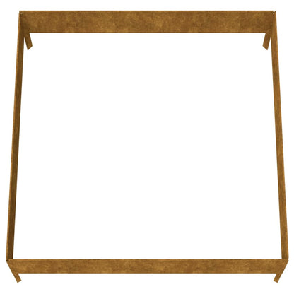 Hochbeet 100X100X33,5 Cm Cortenstahl