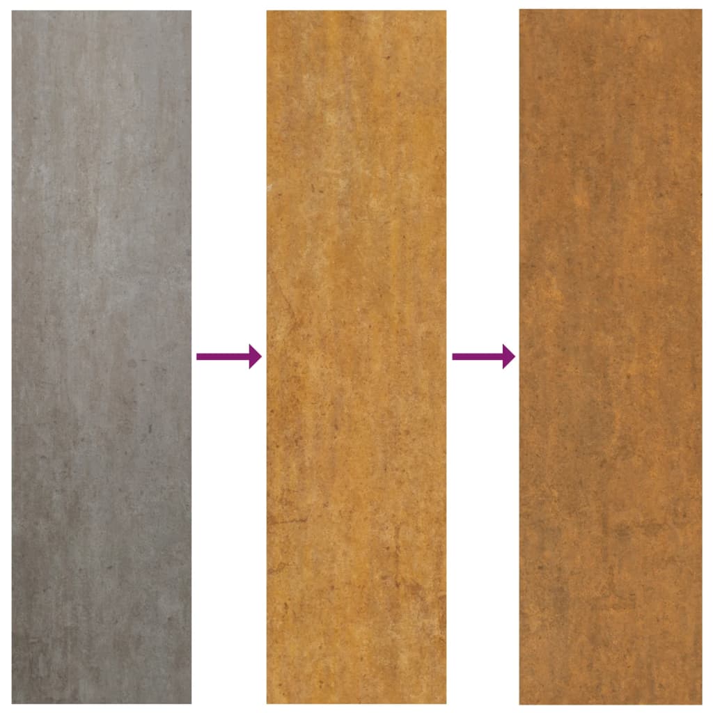 Hochbeet 100X100X33,5 Cm Cortenstahl