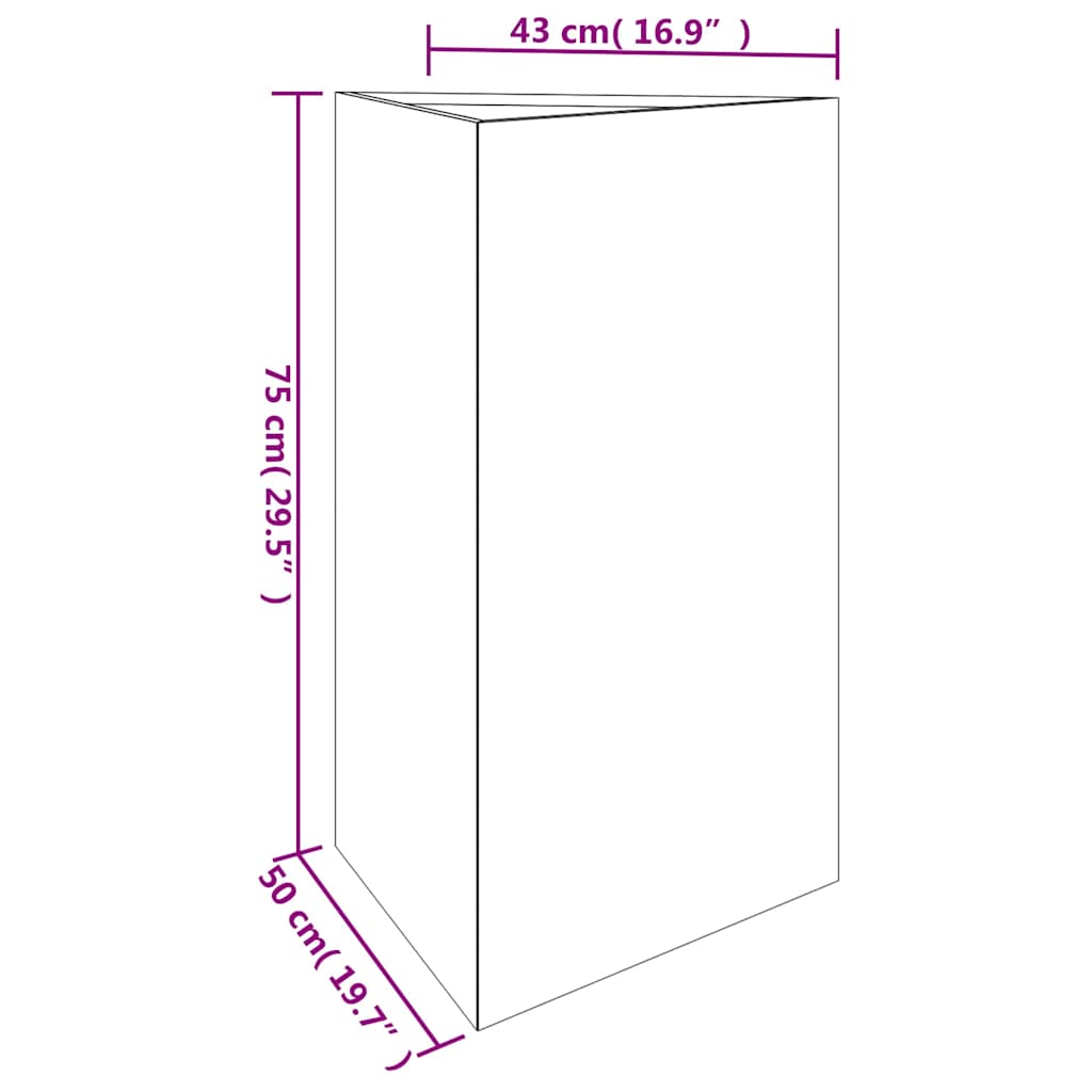 Pflanzkübel 50X43X75 Cm Cortenstahl