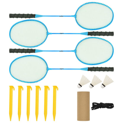 Badminton-Netz Gelb Und Schwarz 600X155 Cm Pe-Gewebe Grau