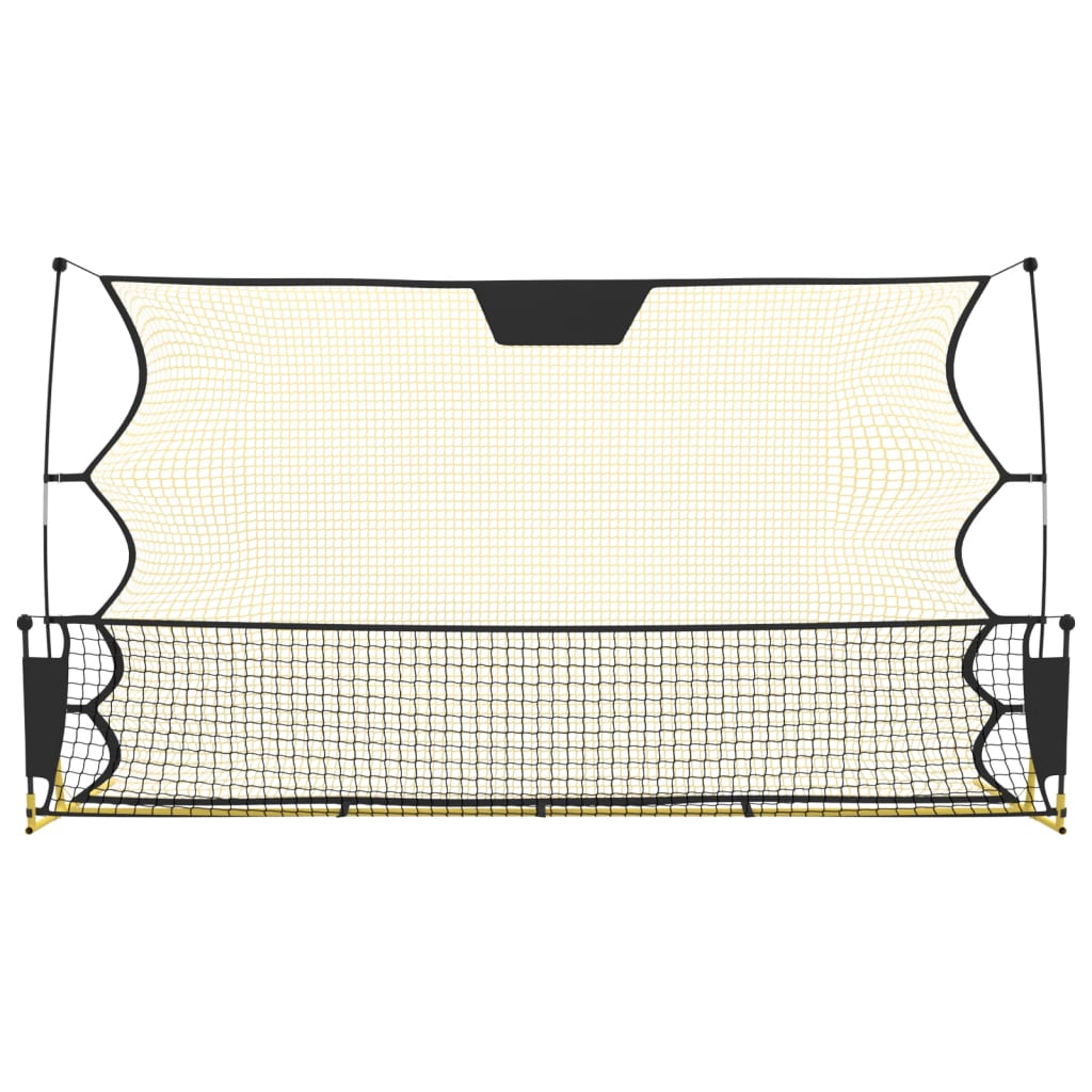 Fußball-Rebounder Schwarz Und Gelb 183X85X120 Cm Polyester