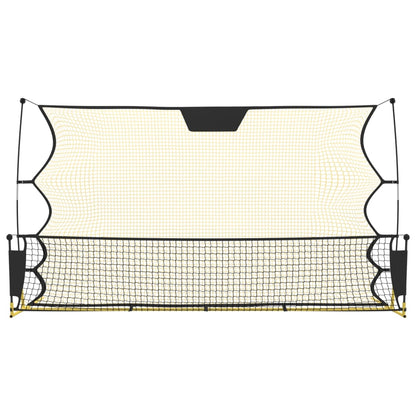 Fußball-Rebounder Schwarz Und Gelb 183X85X120 Cm Polyester