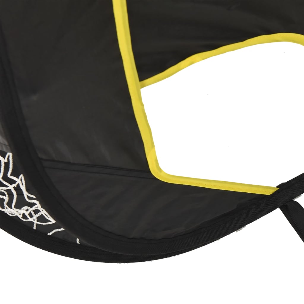 Fußballtor Mit Torwand 120X80X80 Cm Polyester