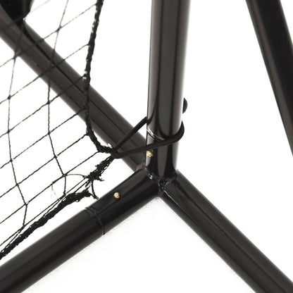 Fußball-Rebounder Schwarz 366X90X183 Cm Hdpe