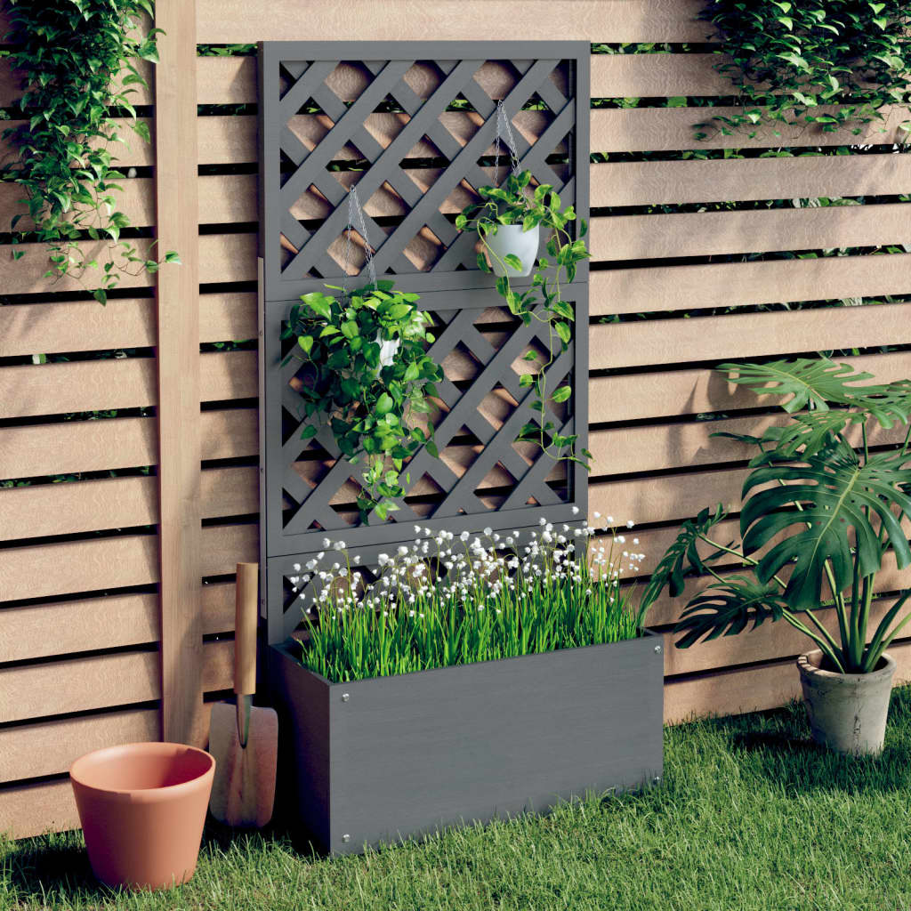 Blumenkästen Mit Rankgittern 2 Stk. Wpc