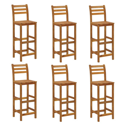 7-Tlg. Gartenbar-Set Massivholz Akazie