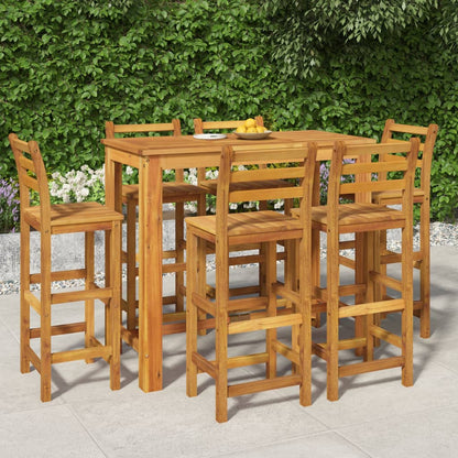 7-Tlg. Gartenbar-Set Massivholz Akazie