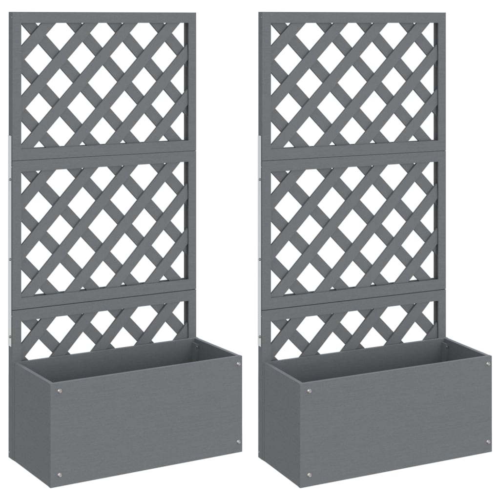 Blumenkästen Mit Rankgittern 2 Stk. Wpc