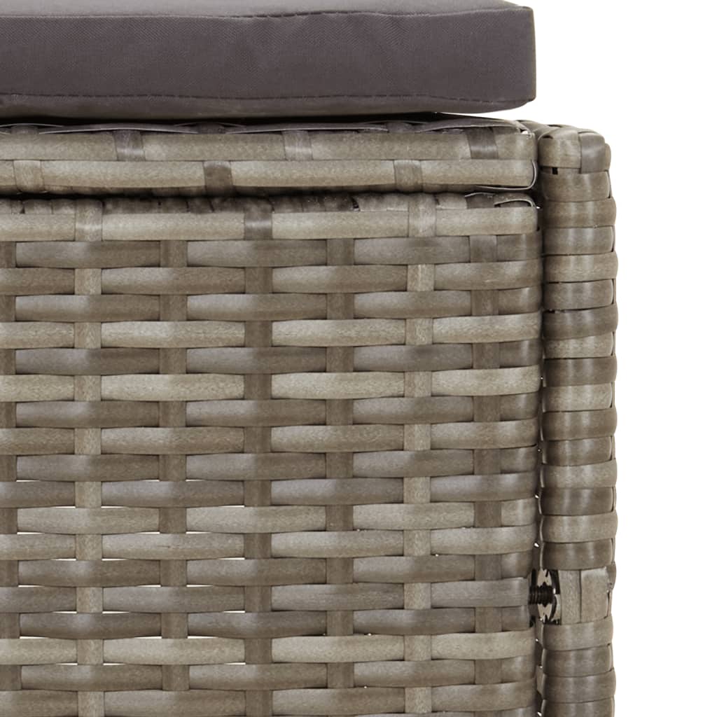 Whirlpool-Umrandung Poly Rattan Und Massivholz Akazie