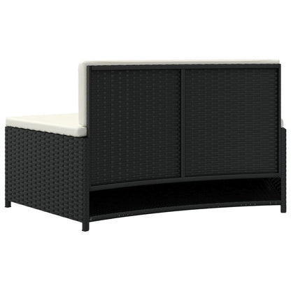 Whirlpool-Bänke Mit Auflagen 2 Stk. Poly-Rattan