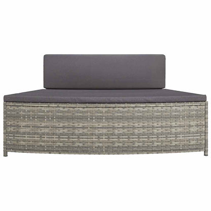 Whirlpool-Bänke Mit Auflagen 2 Stk. Poly Rattan