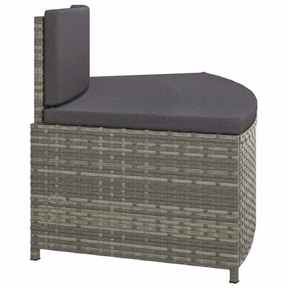 Whirlpool-Bänke Mit Auflagen 2 Stk. Poly Rattan