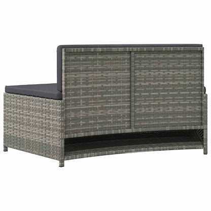 Whirlpool-Bänke Mit Auflagen 2 Stk. Poly Rattan