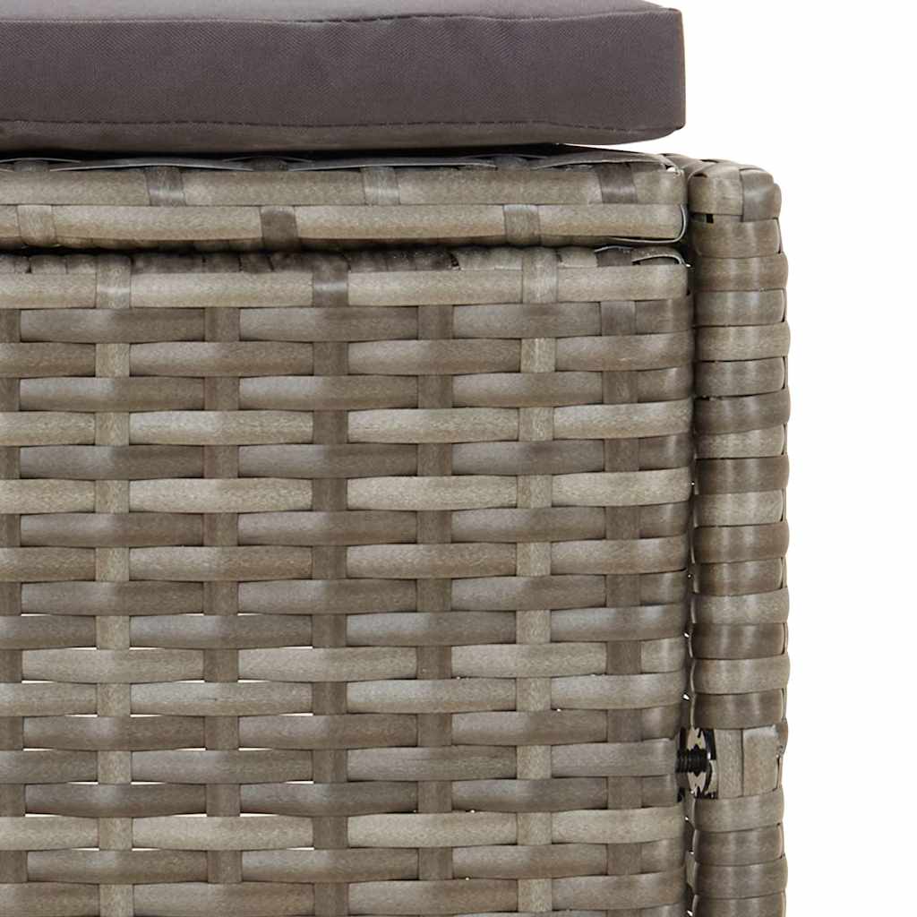 Whirlpool-Bänke Mit Auflagen 2 Stk. Poly Rattan