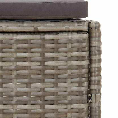 Whirlpool-Bänke Mit Auflagen 2 Stk. Poly Rattan
